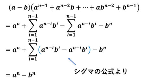 n乗の差-公式の証明